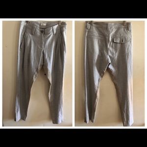 Brunello Cucinelli light grey wool pants size 6